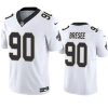 Men's New Orleans Saints #90 Bryan Bresee White 2023 F.U.S.E. Vapor Untouchable Limited Stitched Jersey - Custom Name