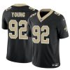 Men's New Orleans Saints #92 Chase Young Black 2023 F.U.S.E Vapor Limited Stitched Football Jersey - Custom Name