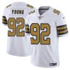 Men's New Orleans Saints #92 Chase Young White Color Rush Limited Stitched Football Jersey - Custom Name