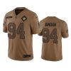 Men's New Orleans Saints #94 Cameron Jordan 2023 Brown Salute To Service Limited Limited Stitched Jersey - Custom Name