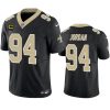 Men's New Orleans Saints #94 Cameron Jordan Black 2023 F.U.S.E. With 4-Star C Patch Vapor Untouchable Limited Stitched Jersey - Custom Name