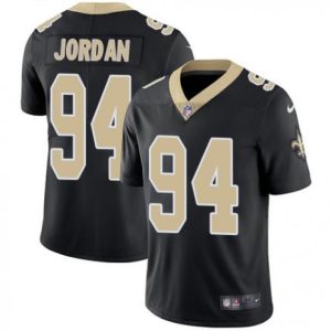 Men's New Orleans Saints #94 Cameron Jordan Black Vapor Untouchable Limited Stitched NFL Jersey - Custom Name
