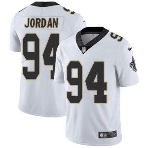 Men's New Orleans Saints #94 Cameron Jordan White Vapor Untouchable Limited Stitched NFL Jersey - Custom Name