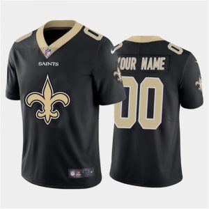 Men's New Orleans Saints ACTIVE PLAYER Custom Black 2020 Team Big Logo Limited Stitched NFL Jersey - Custom Name