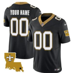 Men's New Orleans Saints ACTIVE PLAYER Custom Black 2023 F.U.S.E. 1987 Legacy Vapor Stitched Jersey - Custom Name