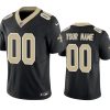 Men's New Orleans Saints Active Player Custom Black 2023 F.U.S.E Vapor Limited Stitched Football Jersey - Custom Name