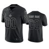 Men's New Orleans Saints Active Player Custom Black Reflective Limited Stitched Football Jersey - Custom Name