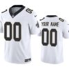 Men's New Orleans Saints Active Player Custom White 2023 F.U.S.E Vapor Limited Stitched Football Jersey - Custom Name