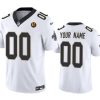 Men's New Orleans Saints Active Player Custom White 2023 F.U.S.E. With John Madden Patch Vapor Limited Stitched Football Jersey - Custom Name