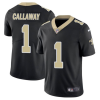 Men's New Orleans Saints Saints #1 Marquez Callaway 2021 Black Vapor Untouchable Limited Stitched Jersey - Custom Name