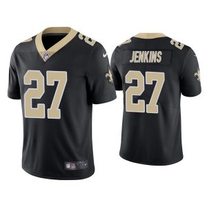 Men's New Orleans Saints Saints #27 Malcolm Jenkins 2021 Black Vapor Untouchable Limited Stitched Jersey - Custom Name