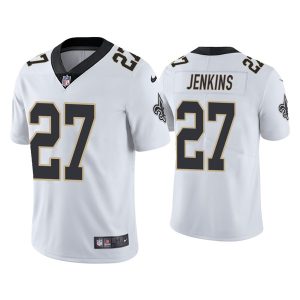 Men's New Orleans Saints Saints #27 Malcolm Jenkins 2021 White Vapor Untouchable Limited Stitched Jersey - Custom Name