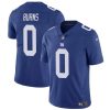 Men's New York Giants #0 Brian Burns Blue Vapor Untouchable Limited Stitched Jersey - Custom Name