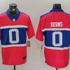 Men's New York Giants #0 Brian Burns Century Red Alternate Vapor F.U.S.E. Limited Stitched Football Jersey - Custom Name