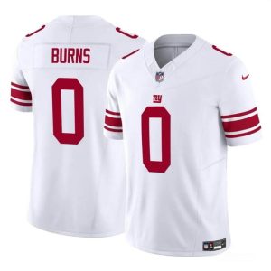 Men's New York Giants #0 Brian Burns White 2023 F.U.S.E. Vapor Untouchable Limited Stitched Jersey - Custom Name