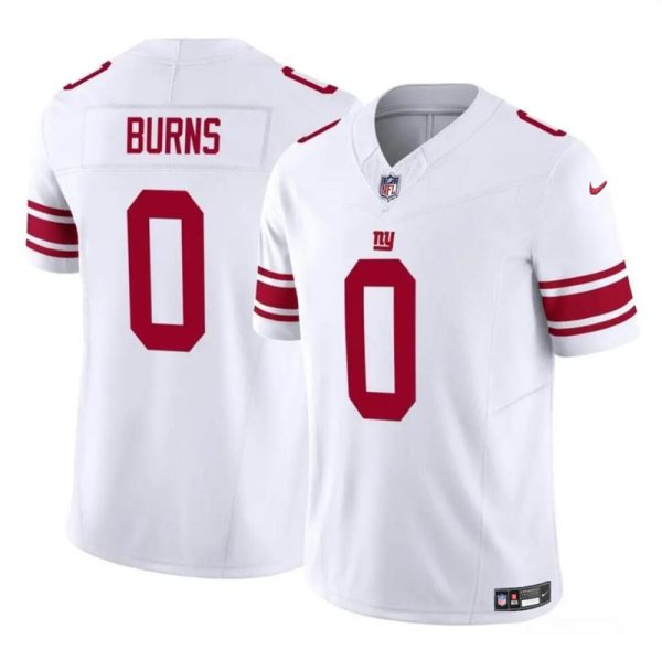 Men's New York Giants #0 Brian Burns White 2023 F.U.S.E. Vapor Untouchable Limited Stitched Jersey - Custom Name