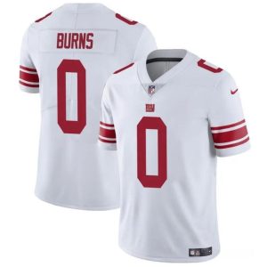 Men's New York Giants #0 Brian Burns White Vapor Untouchable Limited Stitched Jersey - Custom Name
