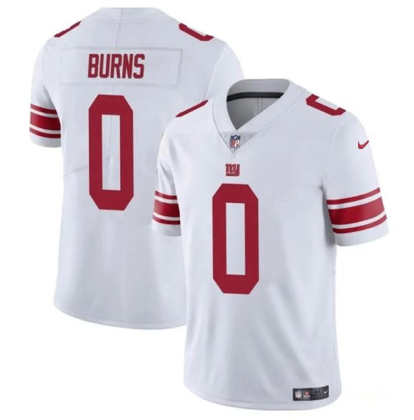 Men's New York Giants #0 Brian Burns White Vapor Untouchable Limited Stitched Jersey - Custom Name