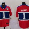 Men's New York Giants #1 Malik Nabers Red 2024 F.U.S.E. With Patch Vapor Untouchable Limited Stitched Jersey - Custom Name