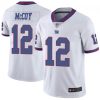 Men's New York Giants #12 Colt McCoy White 2020 Vapor Untouchable Limited Stitched Jersey - Custom Name