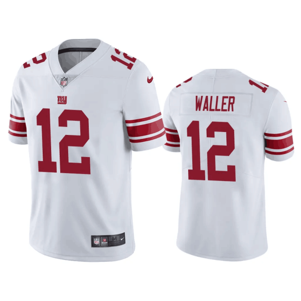 Men's New York Giants #12 Darren Waller White Vapor Untouchable Limited Stitched Jersey - Custom Name