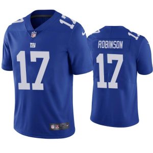 Men's New York Giants #17 Wan'Dale Robinson Blue Vapor Limited Stitched Jersey - Custom Name