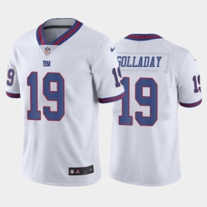 Men's New York Giants #19 Kenny Golladay White Stitched Football Jersey - Custom Name