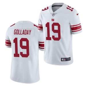 Men's New York Giants #19 Kenny Golladay White Vapor Untouchable Stitched NFL Jersey - Custom Name