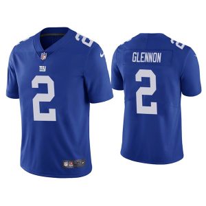 Men's New York Giants #2 Mike Glennon Blue Vapor Untouchable Limited Stitched Jersey - Custom Name