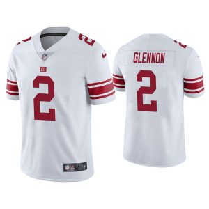 Men's New York Giants #2 Mike Glennon White Vapor Untouchable Limited Stitched Jersey - Custom Name