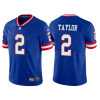 Men's New York Giants #2 Tyrod Taylor Royal Vapor Untouchable Classic Retired Player Stitched Game Jersey - Custom Name