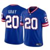 Men's New York Giants #20 Eric Gray Royal Throwback Vapor Untouchable Limited Stitched Jersey - Custom Name