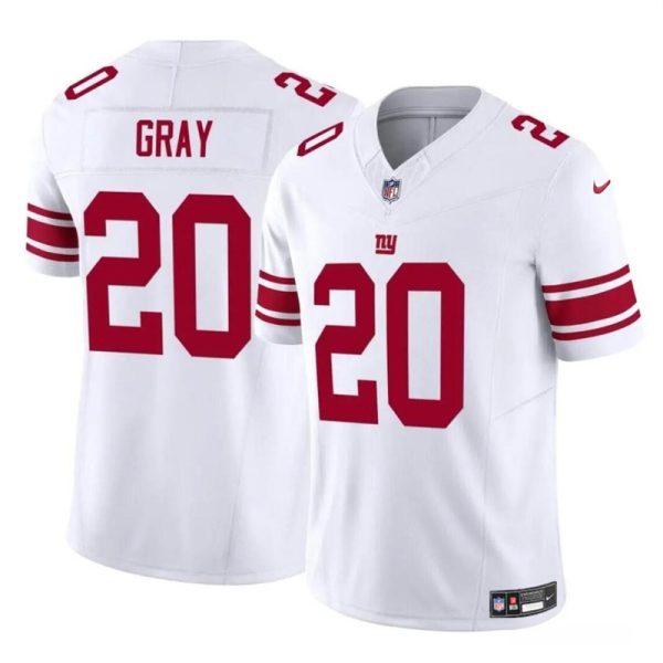 Men's New York Giants #20 Eric Gray White 2023 F.U.S.E. Vapor Untouchable Limited Stitched Jersey - Custom Name