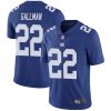 Men's New York Giants #22 Wayne Gallman Blue 2020 Vapor Untouchable Limited Stitched Jersey - Custom Name