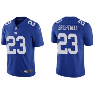 Men's New York Giants #23 Gary Brightwell Blue Vapor Untouchable Limited Stitched Jersey - Custom Name