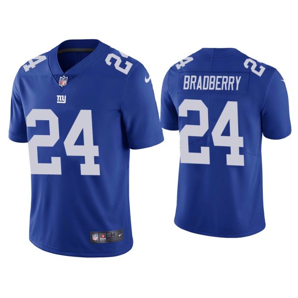 Men's New York Giants #24 James Bradberry Blue Vapor Untouchable Limited Stitched NFL Jersey - Custom Name