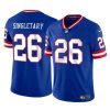 Men's New York Giants #26 Devin Singletary Royal Throwback Vapor Untouchable Limited Stitched Jersey - Custom Name