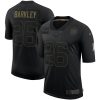 Men's New York Giants #26 Saquon Barkley Black NFL 2020 Salute To Service Limited Stitched Jersey - Custom Name