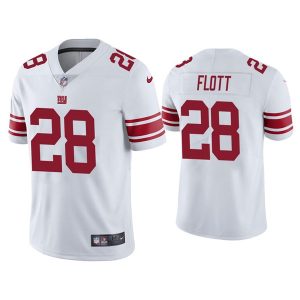 Men's New York Giants #28 Cordale Flott White Vapor Untouchable Limited Stitched NFL Jersey - Custom Name