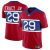 Men's New York Giants #29 Tyrone Tracy Jr Red Alternate Vapor F.U.S.E. Limited Stitched Football Jersey - Custom Name