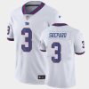 Men's New York Giants #3 Sterling Shepard White Stitched Jersey - Custom Name