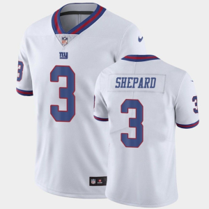 Men's New York Giants #3 Sterling Shepard White Stitched Jersey - Custom Name