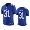 Men's New York Giants #31 Matt Breida Blue Vapor Untouchable Limited Stitched Jersey - Custom Name