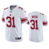 Men's New York Giants #31 Matt Breida White Vapor Untouchable Limited Stitched Jersey - Custom Name