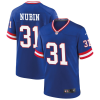 Men's New York Giants #31 Tyler Nubin Royal Classic Football Stitched Game Jersey - Custom Name