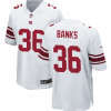 Men's New York Giants #36 Deonte Banks White 2023 Draft Stitched Game Jersey - Custom Name