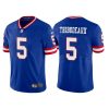 Men's New York Giants #5 Kayvon Thibodeaux Royal Classic Retired Player Stitched Game Jersey - Custom Name