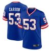 Men's New York Giants #53 Harry Carson Royal Classic Retired Player Stitched Game Jersey - Custom Name