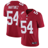 Men's New York Giants #54 Blake Martinez Red Vapor Untouchable Limited Stitched NFL Jersey - Custom Name