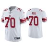 Men's New York Giants #70 Evan Neal White Vapor Untouchable Limited Stitched NFL Jersey - Custom Name
